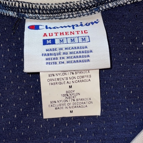 Champion Touchdown Football Game Jersey Navy and White - Picture 5 of 6